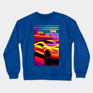 Fast car in Las Vegas Crewneck Sweatshirt